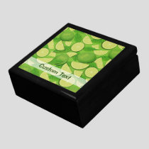 Lime Background Gift Box