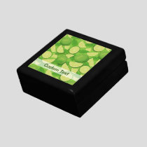 Lime Background Gift Box