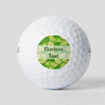 Lime Background Golf Balls