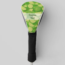 Lime Background Golf Head Cover