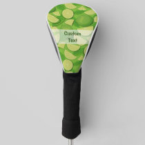 Lime Background Golf Head Cover