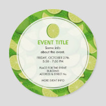 Lime Background Invitation
