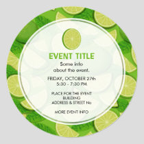 Lime Background Invitation