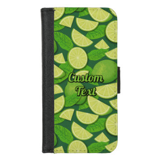 Lime Background iPhone 8/7 Wallet Case