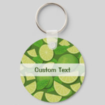 Lime Background Keychain