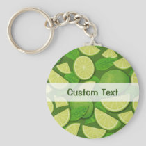 Lime Background Keychain