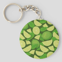 Lime Background Keychain