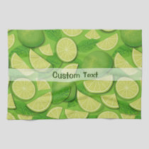 Lime Background Kitchen Towel