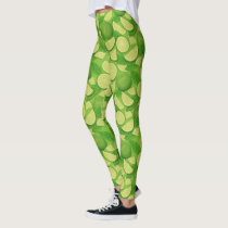 Lime Background Leggings