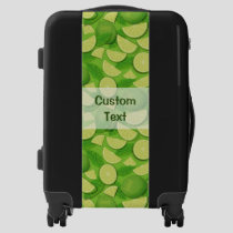 Lime Background Luggage