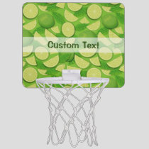 Lime Background Mini Basketball Hoop