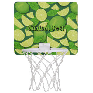Lime Background Mini Basketball Hoop