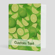 Lime Background Mini Binder