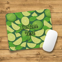 Lime Background Mouse Pad