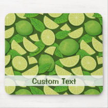 Lime Background Mouse Pad