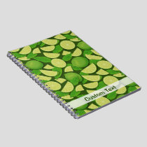Lime Background Notebook