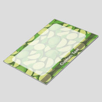 Lime Background Notepad