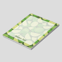 Lime Background Notepad