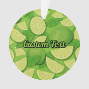Lime Background Ornament