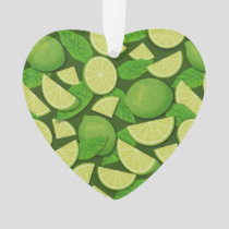Lime Background Ornament