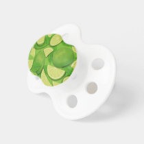 Lime Background Pacifier
