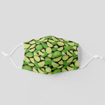 Lime Background Pattern Adult Cloth Face Mask