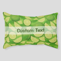 Lime Background Pet Bed