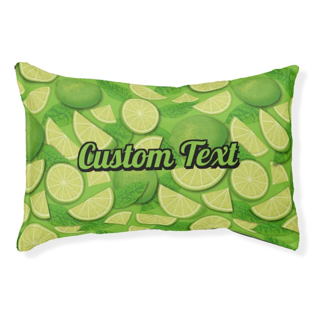 Lime Background Pet Bed (Front)