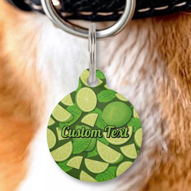 Lime Background Pet ID Tag (Creator Uploaded)