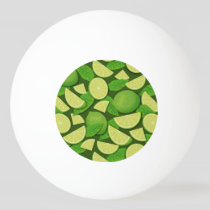 Lime Background Ping Pong Ball