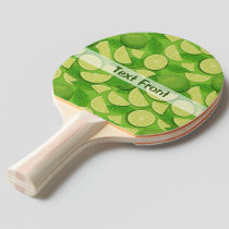 Lime Background Ping Pong Paddle