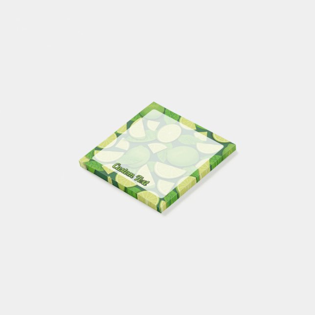 Lime Background Post-it Notes (Angled)