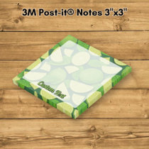 Lime Background Post-it Notes