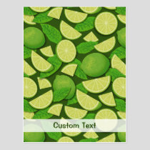 Lime Background Postcard