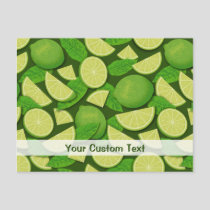 Lime Background Postcard