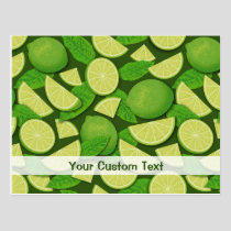 Lime Background Postcard