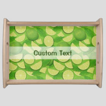 Lime Background Serving Tray