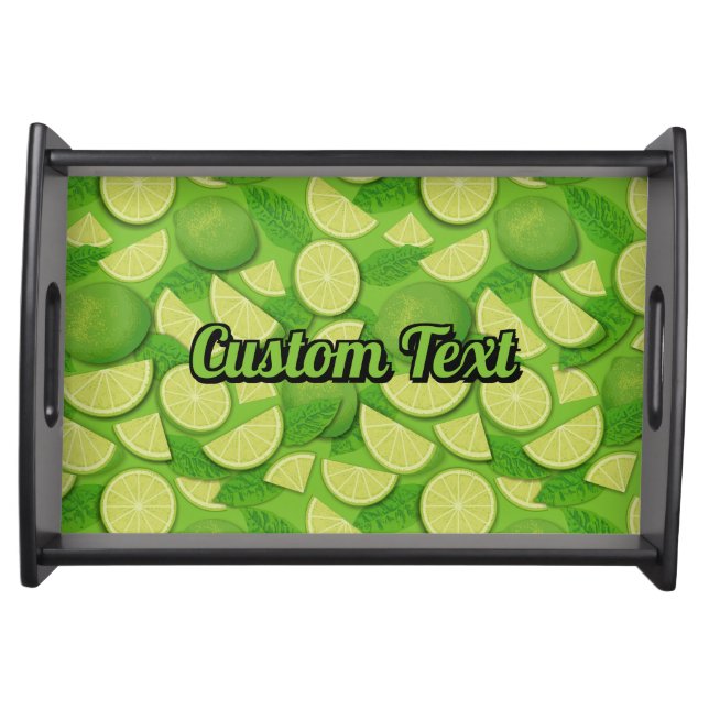 Lime Background Serving Tray (Front)