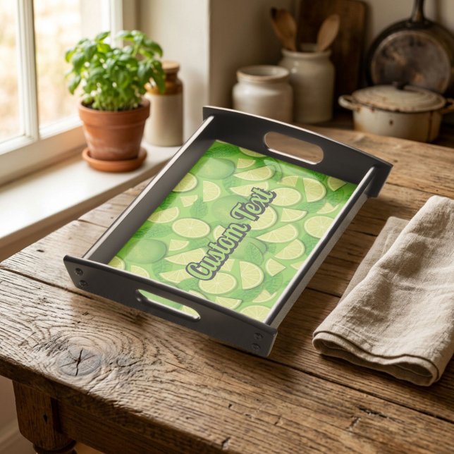 Lime Background Serving Tray (Creator Uploaded)