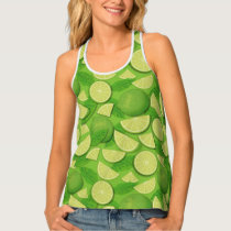 Lime Background Tank Top