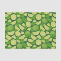 Lime Background Tissue Paper