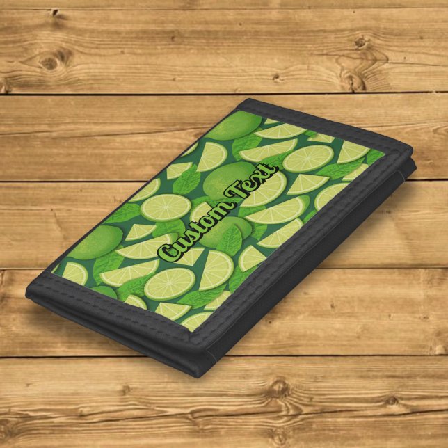 Lime Background Tri-fold Wallet (Creator Uploaded)