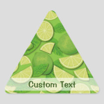 Lime Background Triangle Sticker