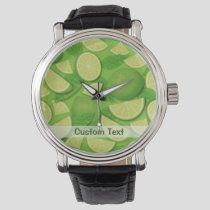 Lime Background Watch