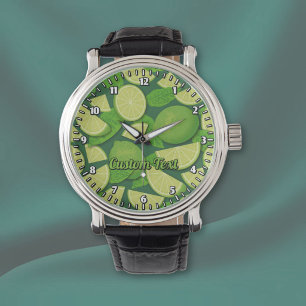 Lime Background Watch