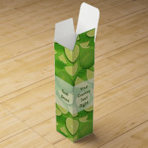 Lime Background Wine Box