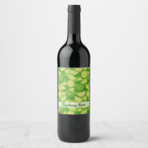Lime Background Wine Label