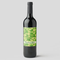 Lime Background Wine Label