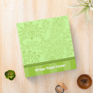 Lime Binder With Stripes