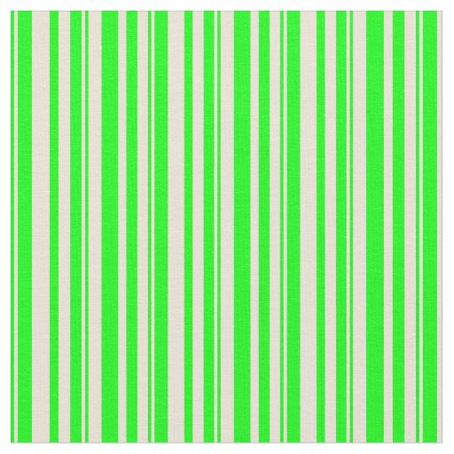 Lime & Bisque Colored Lines Fabric